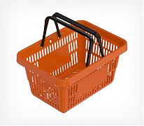 Корзина покупательская с 2 ручками ROCK 20 л. усиленная — это пластиковая модель объёмом 20 литров с двумя ручками - усиленная конструкция дна и стенок; высококачественный пластик 